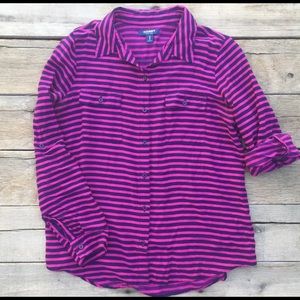 Old Navy Roll Cuff Button Down Shirt